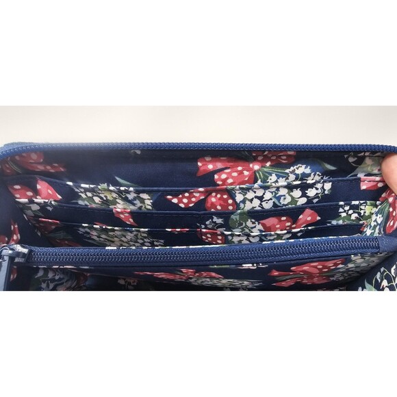 NWT Vera Bradley Rose Toile RFID Accordion Wristlet Wallet Clutch 8"x4" MSRP $70 - Picture 6 of 13